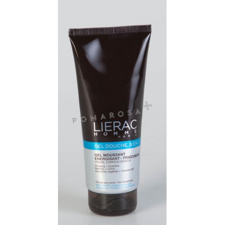 Lierac Homme Gel Douche 3 en 1 Energisant Fraîcheur 200 ml