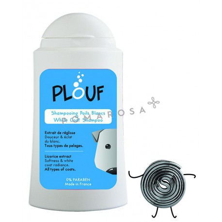 Plouf Shampooing Chien Poils Blancs à la Réglisse 200 ml