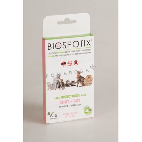 Biospotix Pipettes Anti-Puces Anti-Tiques Chat X 5