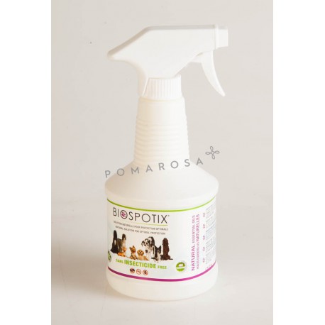 Biospotix Antiparasitaire Répulsif 100% Naturel Chien Spray 500 ml