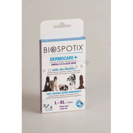 Biospotix Dermocare + 3 Pipettes Grand Chien + 20 kg