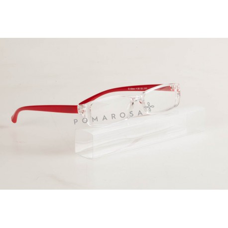 DaVicino Lunette Loupe Jolly 2 Transparent Rouge