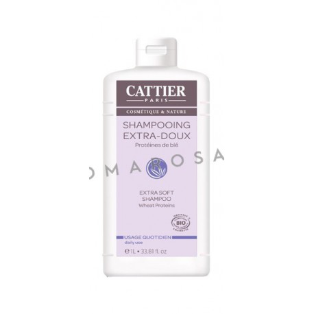 Cattier Shampooing Extra Doux Usage Quotidien 1 L