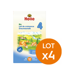 Holle Lait de Croissance 4 Bio Dès 12 Mois 4 X 600 gr