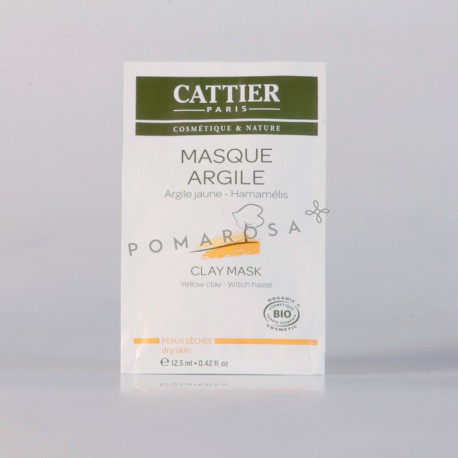 Cattier Masque Argile Jaune Hamamélis Sachet Unidose