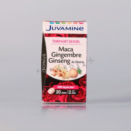 Juvamine Maca Gingembre Ginseng 40 Gélules 