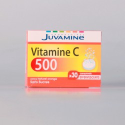 Juvamine Vitamine C 500 Sans Sucres 30 Comprimés Effervescents
