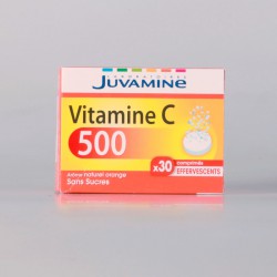 Juvamine Vitamine C 500 Sans Sucres 30 Comprimés Effervescents