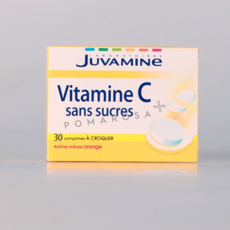 Juvamine Vitamine C Sans Sucres 30 Comprimés à Croquer