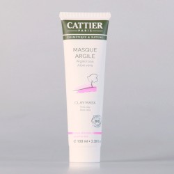 Cattier Masque à l'Argile Rose Aloe Vera 100 ml