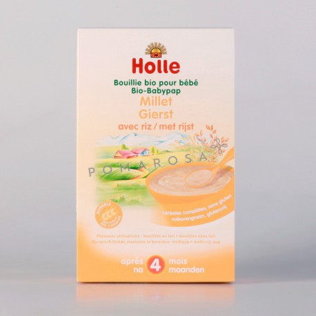 Holle Bouillie Millet pour Bébé dès 4 Mois 250 Gr