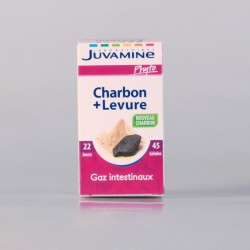 Juvamine Charbon + Levure 45 Gélules