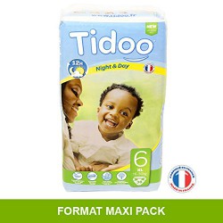 Tidoo Couches Jetables Écologiques Night & Day 6 XL 16 - 30 Kg