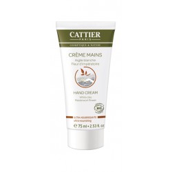 Cattier crème mains ultra nourrissante à l'argile blanche 75 ml