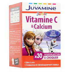 Juvamine junior Vitamine C & calcium 30 cps à croquer