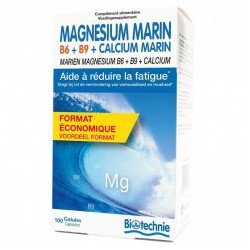 Biotechnie Magnésium Marin B6 Bio 100 Gélules
