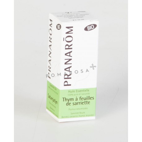 Pranarôm Huile Essentielle Bio Thym à Feuilles de Sarriette 10 ml