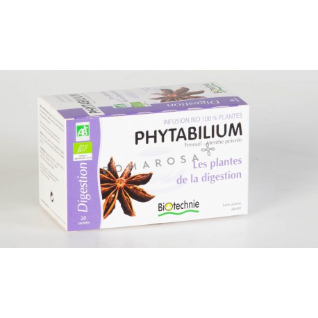 Biotechnie Phytabilium Infusion Bio les Plantes de la Digestion 20 Sachets