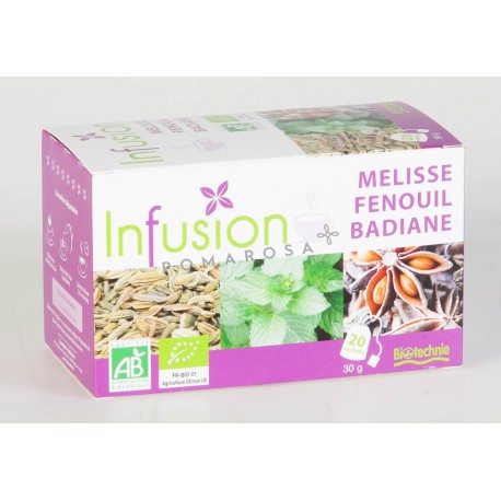 Biotechnie Infusion Bio Mélisse Fenouil Badiane 20 Sachets