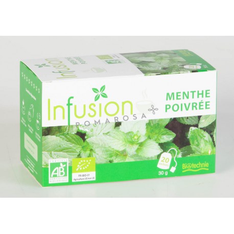 Biotechnie Infusion Bio Menthe Poivrée 20 Sachets