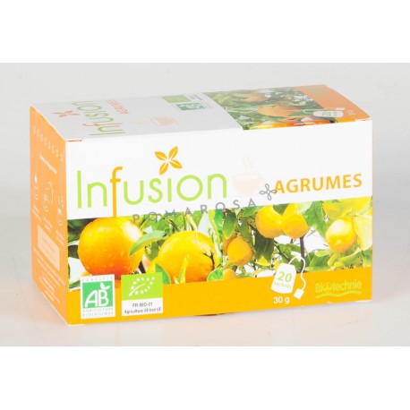 Biotechnie Infusion Bio Agrumes 20 Sachets