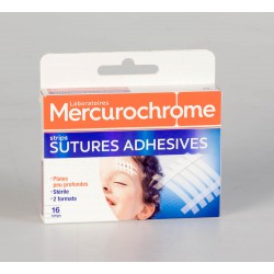 Mercurochrome Pansements Sutures Adhésives 16 Unités