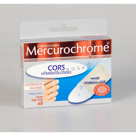 Mercurochrome Pansements Cors Hydrocolloïdes 8 unités