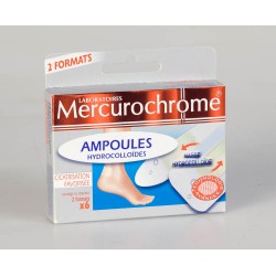 Mercurochrome Pansements Hydrocolloïdes Ampoules 6 Unités