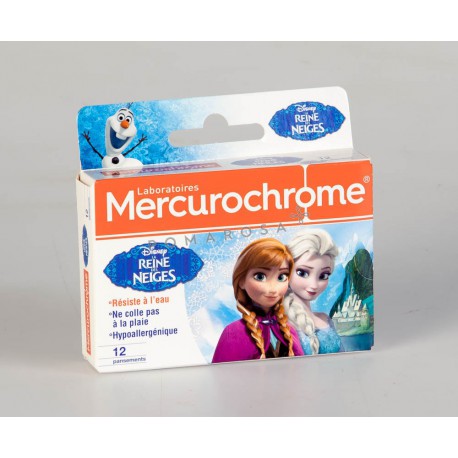 Mercurochrome Pansements Reine des Neiges 12 Unités