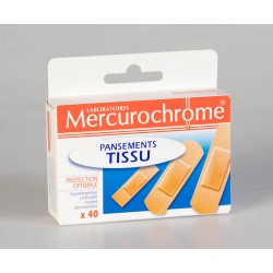 Mercurochrome Pansements Tissu 40 Unités