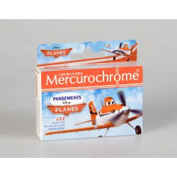 Mercurochrome Pansements Disney Planes 12 Unités