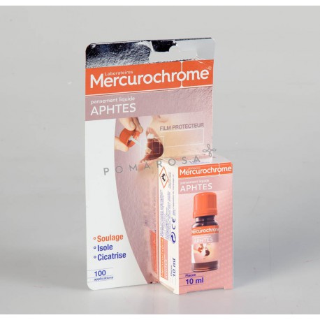 Mercurochrome Pansement Liquide Aphtes 10 ml