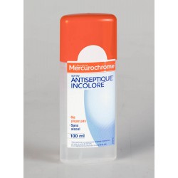 Mercurochrome Spray Antiseptique Incolore 100 ml