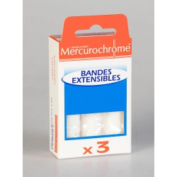 Mercurochrome Bandes Extensibles 2 m x 7 cm 3 Unités