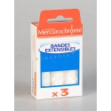 Mercurochrome Bandes Extensibles 2 m x 7 cm 3 Unités