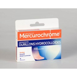 Mercurochrome Pansements Hydrocolloïdes Durillons 4 Unités