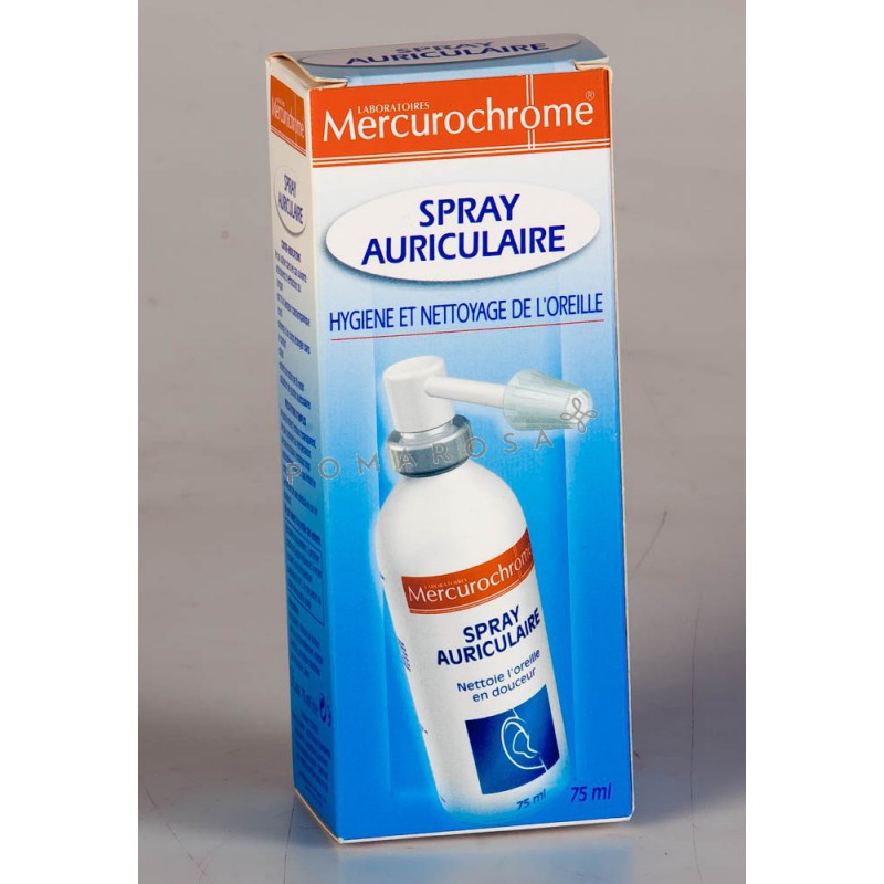 Spray auriculaire Mercurochrome Nettoyant douceur oreille 75 ml