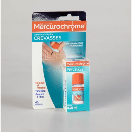 Mercurochrome Pansement Liquide Crevasses 3.25 ml - Vente en ligne!