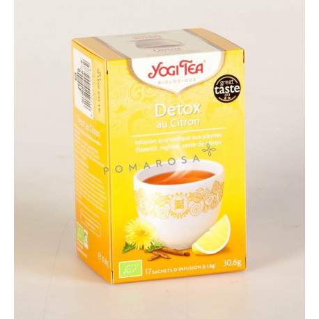 Thé Yogi Tea Detox au Citron 17 Sachets
