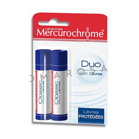 Mercurochrome Stick à Lèvres Duo 2 x 4,25 Gr