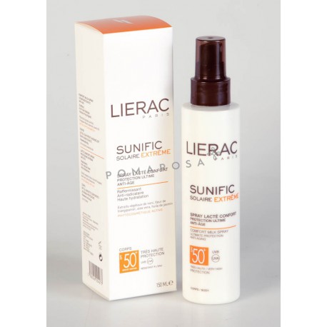 Lierac Sunific Solaire Extrême Spray Lacté Confort Spf 50+ Anti-Age 150 ml